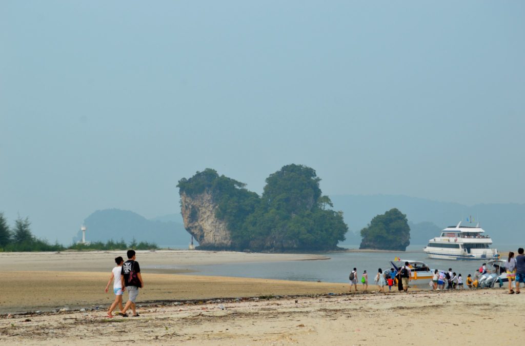 On the way to the boat.