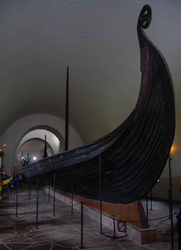 A Viking longship.