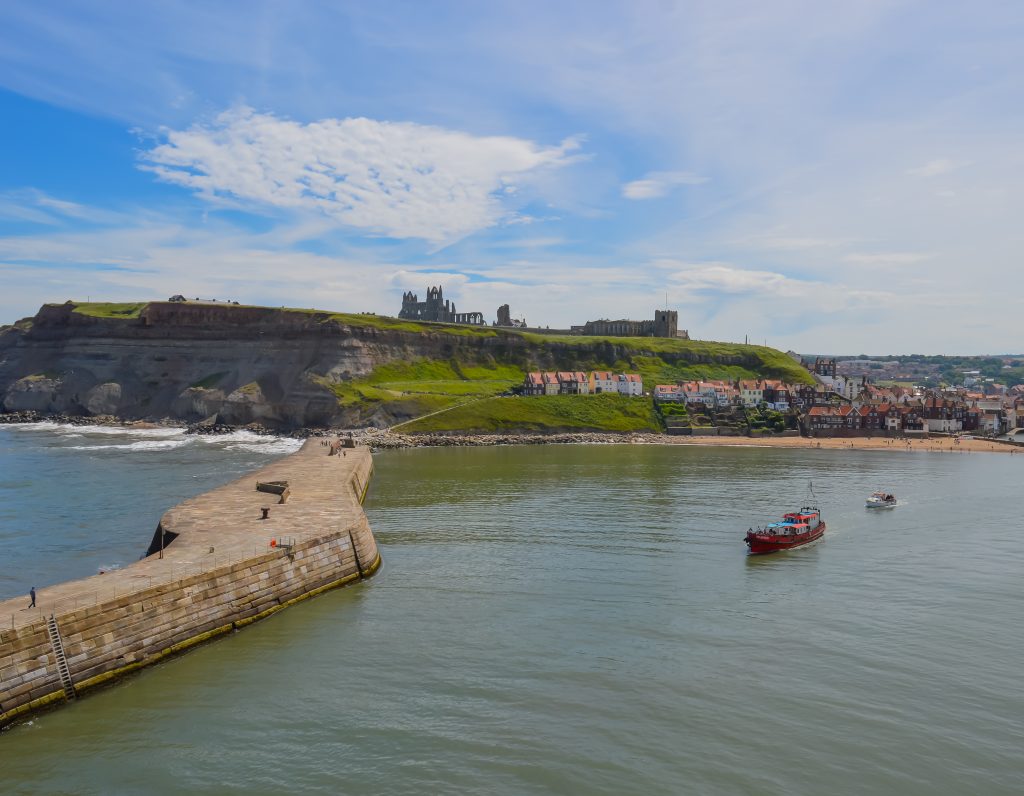 Another view, this time over to Whitby Abbey.