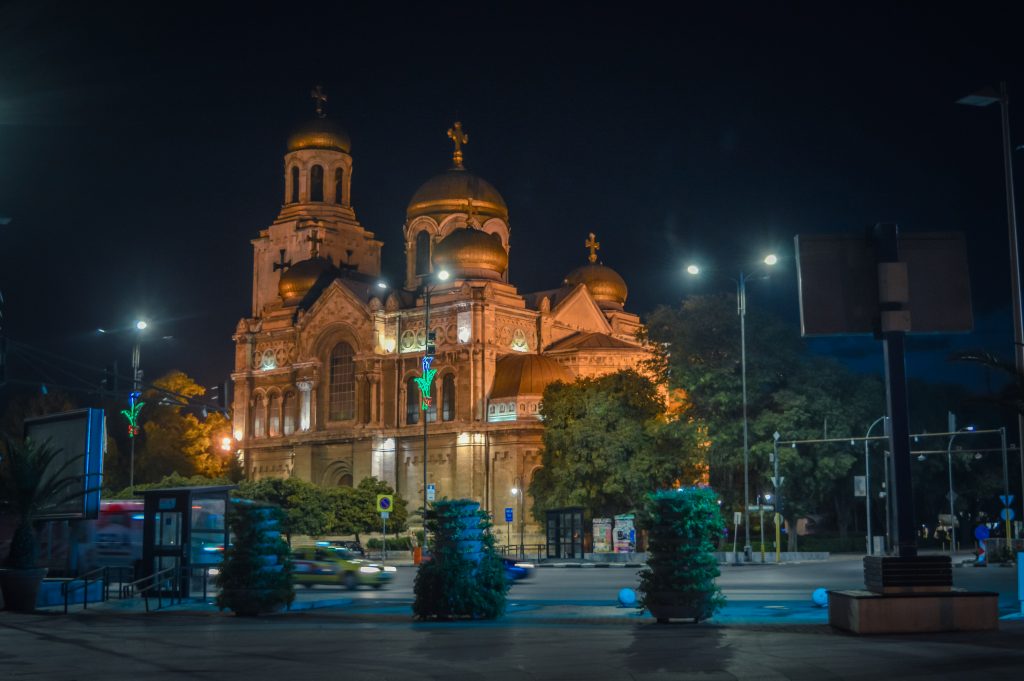 At night - Cathedral of the Assumption of the Virgin, Varna at night
